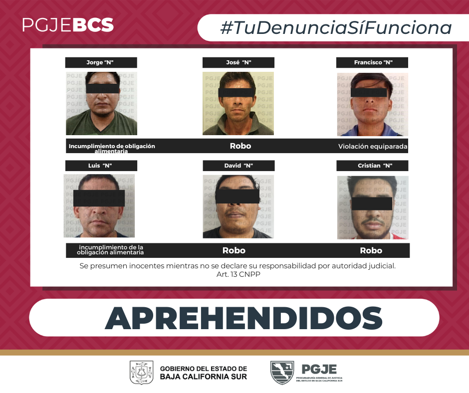 asegurados por la PGJE